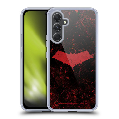 Batman DC Comics Red Hood Logo Grunge Soft Gel Case for Samsung Galaxy A54 5G