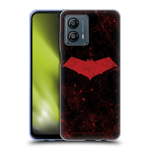 Batman DC Comics Red Hood Logo Grunge Soft Gel Case for Motorola Moto G53 5G