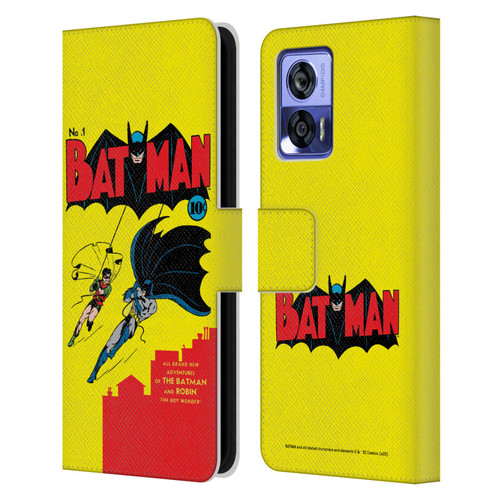 Batman DC Comics Famous Comic Book Covers Number 1 Leather Book Wallet Case Cover For Motorola Edge 30 Neo 5G