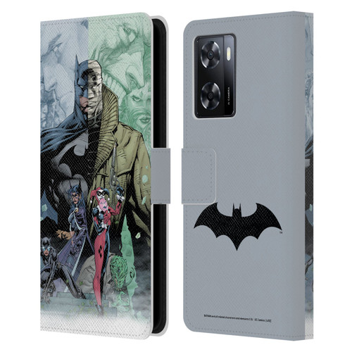 Batman DC Comics Famous Comic Book Covers Hush Leather Book Wallet Case Cover For OPPO A57s