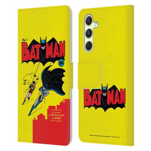 Batman DC Comics Famous Comic Book Covers Number 1 Leather Book Wallet Case Cover For Samsung Galaxy A54 5G