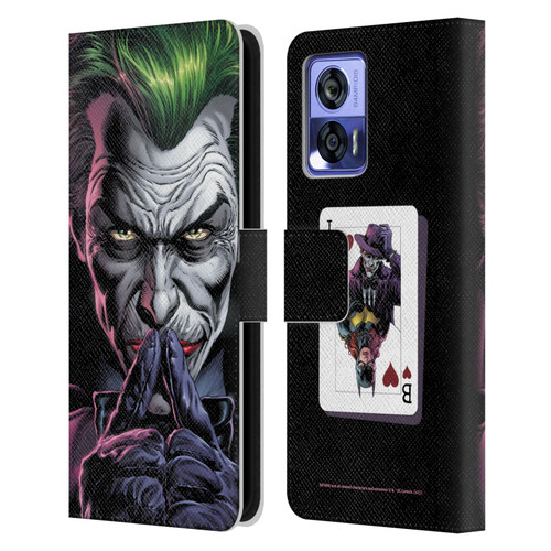 Batman DC Comics Three Jokers The Criminal Leather Book Wallet Case Cover For Motorola Edge 30 Neo 5G