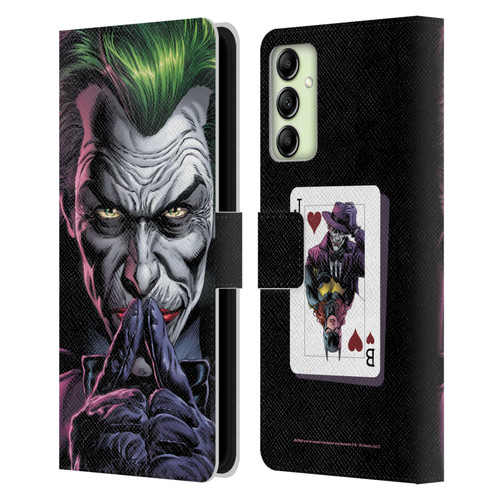 Batman DC Comics Three Jokers The Criminal Leather Book Wallet Case Cover For Samsung Galaxy A14 5G
