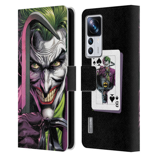 Batman DC Comics Three Jokers The Clown Leather Book Wallet Case Cover For Xiaomi 12T Pro