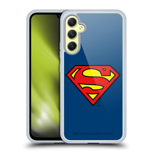 Superman DC Comics Logos Classic Soft Gel Case for Samsung Galaxy A34 5G