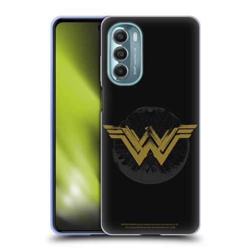Wonder Woman Movie Logos Distressed Look Soft Gel Case for Motorola Moto G Stylus 5G (2022)
