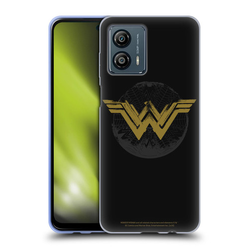 Wonder Woman Movie Logos Distressed Look Soft Gel Case for Motorola Moto G53 5G