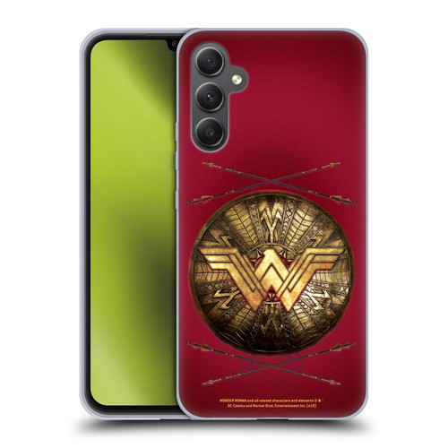 Wonder Woman Movie Logos Shield And Arrows Soft Gel Case for Samsung Galaxy A34 5G