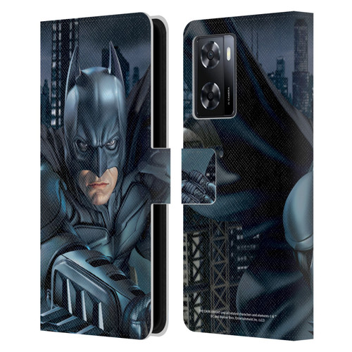 The Dark Knight Character Art Batman Leather Book Wallet Case Cover For OPPO A57s