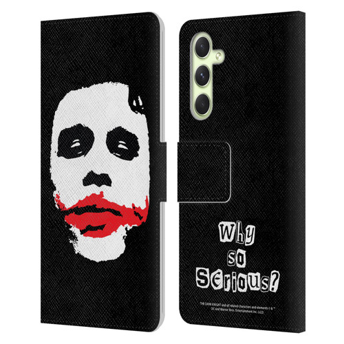 The Dark Knight Character Art Joker Face Leather Book Wallet Case Cover For Samsung Galaxy A54 5G