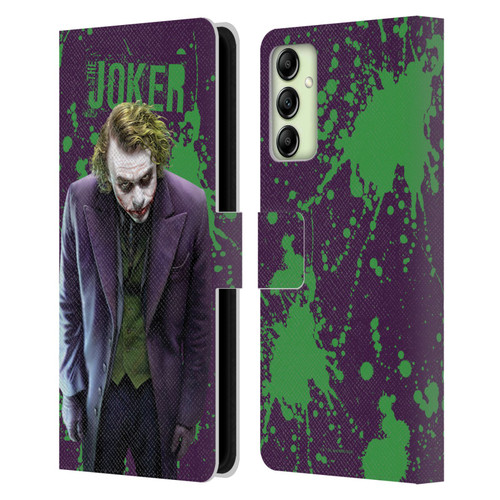 The Dark Knight Graphics Character Art Leather Book Wallet Case Cover For Samsung Galaxy A14 5G