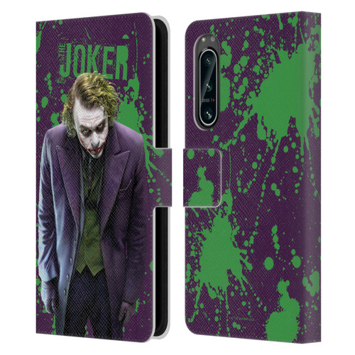 The Dark Knight Graphics Character Art Leather Book Wallet Case Cover For Sony Xperia 5 IV