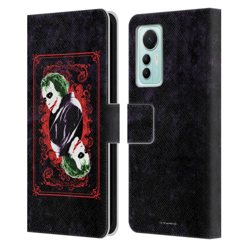 The Dark Knight Graphics Joker Card Leather Book Wallet Case Cover For Xiaomi 12 Lite