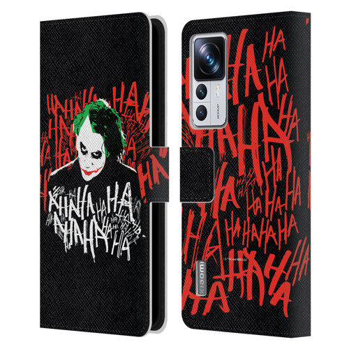 The Dark Knight Graphics Joker Laugh Leather Book Wallet Case Cover For Xiaomi 12T Pro