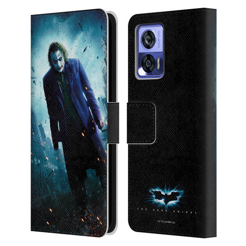 The Dark Knight Key Art Joker Poster Leather Book Wallet Case Cover For Motorola Edge 30 Neo 5G