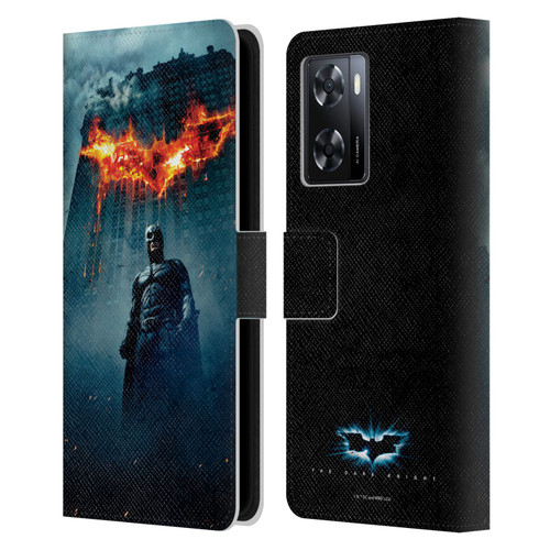 The Dark Knight Key Art Batman Poster Leather Book Wallet Case Cover For OPPO A57s
