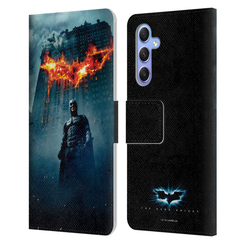 The Dark Knight Key Art Batman Poster Leather Book Wallet Case Cover For Samsung Galaxy A34 5G