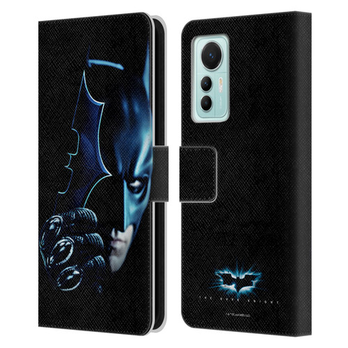The Dark Knight Key Art Batman Batarang Leather Book Wallet Case Cover For Xiaomi 12 Lite
