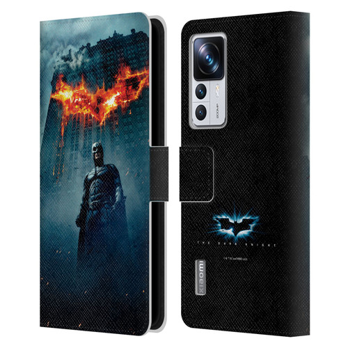 The Dark Knight Key Art Batman Poster Leather Book Wallet Case Cover For Xiaomi 12T Pro