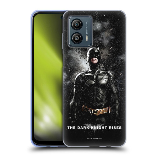 The Dark Knight Rises Key Art Batman Rain Poster Soft Gel Case for Motorola Moto G53 5G