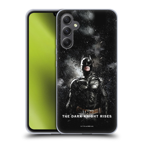 The Dark Knight Rises Key Art Batman Rain Poster Soft Gel Case for Samsung Galaxy A34 5G