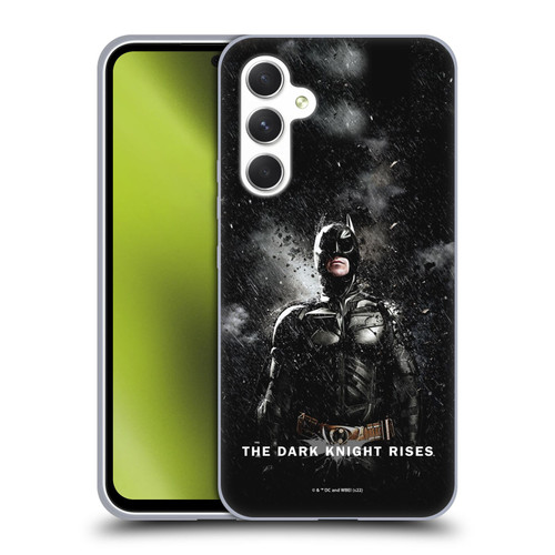 The Dark Knight Rises Key Art Batman Rain Poster Soft Gel Case for Samsung Galaxy A54 5G