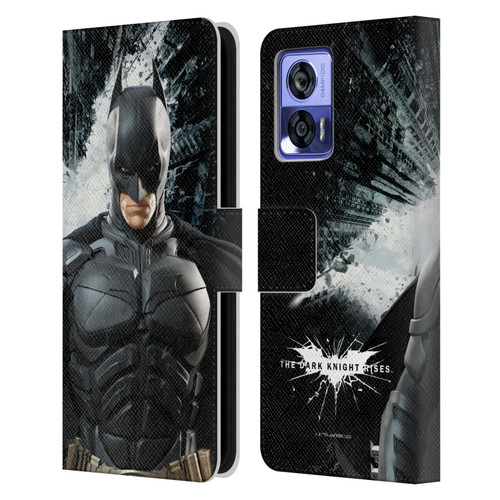 The Dark Knight Rises Character Art Batman Leather Book Wallet Case Cover For Motorola Edge 30 Neo 5G