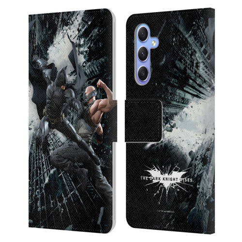 The Dark Knight Rises Character Art Batman Vs Bane Leather Book Wallet Case Cover For Samsung Galaxy A34 5G