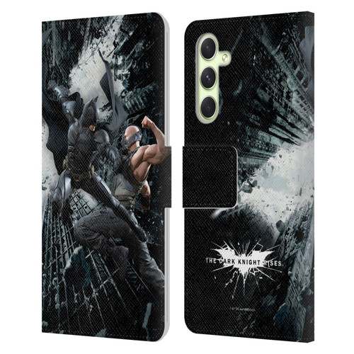The Dark Knight Rises Character Art Batman Vs Bane Leather Book Wallet Case Cover For Samsung Galaxy A54 5G