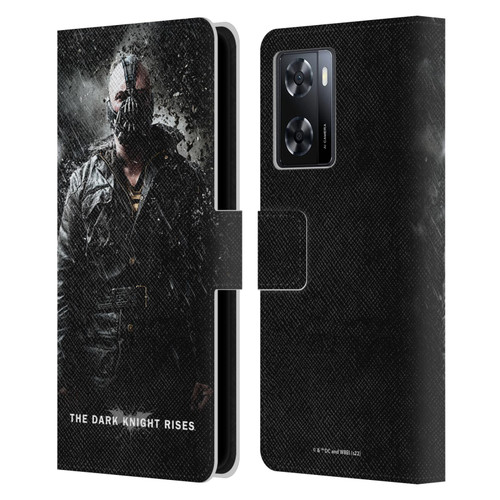 The Dark Knight Rises Key Art Bane Rain Poster Leather Book Wallet Case Cover For OPPO A57s