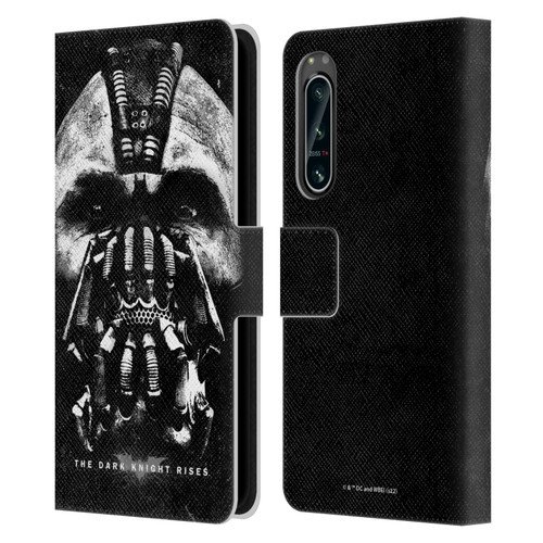 The Dark Knight Rises Key Art Bane Leather Book Wallet Case Cover For Sony Xperia 5 IV