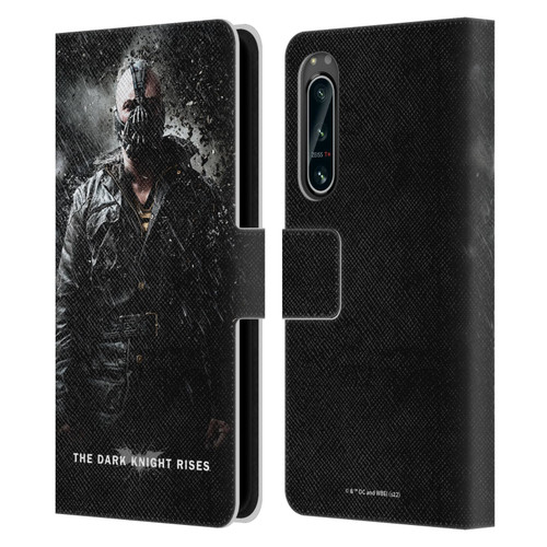 The Dark Knight Rises Key Art Bane Rain Poster Leather Book Wallet Case Cover For Sony Xperia 5 IV