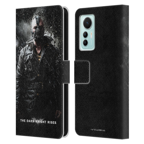 The Dark Knight Rises Key Art Bane Rain Poster Leather Book Wallet Case Cover For Xiaomi 12 Lite