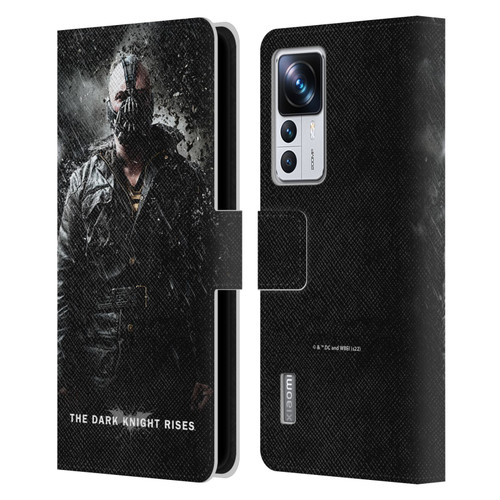 The Dark Knight Rises Key Art Bane Rain Poster Leather Book Wallet Case Cover For Xiaomi 12T Pro