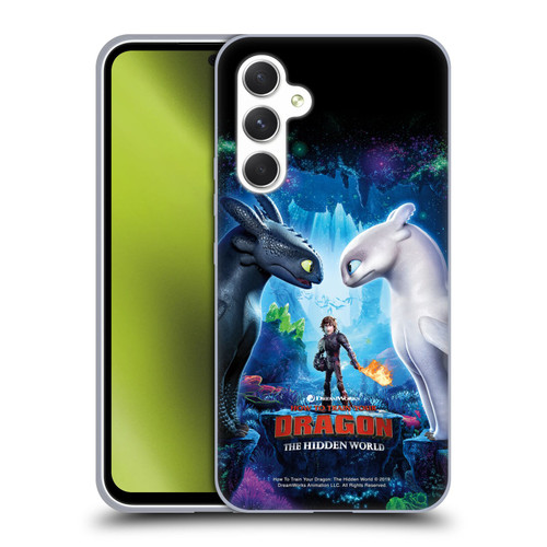 How To Train Your Dragon III The Hidden World Hiccup, Toothless & Light Fury Soft Gel Case for Samsung Galaxy A54 5G