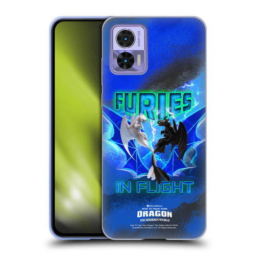 How To Train Your Dragon III Night And Light Toothless & Light Fury Flight Soft Gel Case for Motorola Edge 30 Neo 5G
