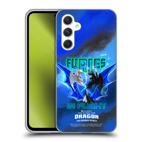 How To Train Your Dragon III Night And Light Toothless & Light Fury Flight Soft Gel Case for Samsung Galaxy A54 5G