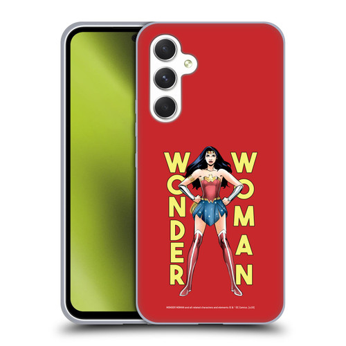 Wonder Woman DC Comics Character Art Stand Soft Gel Case for Samsung Galaxy A54 5G
