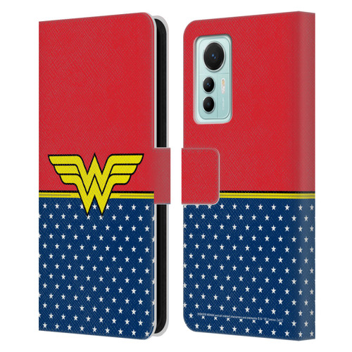 Wonder Woman DC Comics Logos Costume Leather Book Wallet Case Cover For Xiaomi 12 Lite