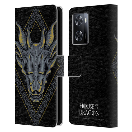 House Of The Dragon: Television Series Graphics Dragon Head Leather Book Wallet Case Cover For OPPO A57s