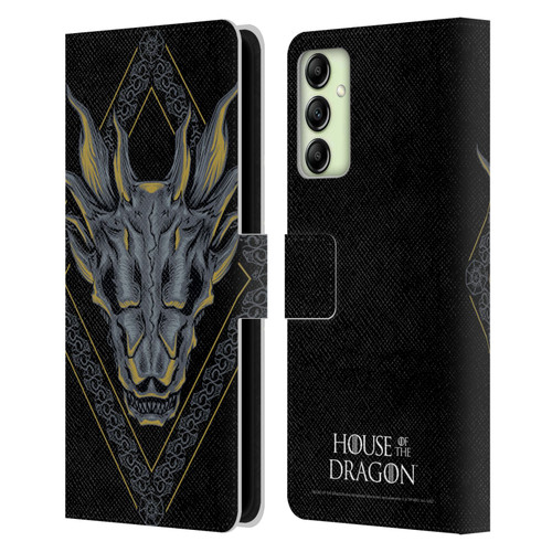 House Of The Dragon: Television Series Graphics Dragon Head Leather Book Wallet Case Cover For Samsung Galaxy A14 5G
