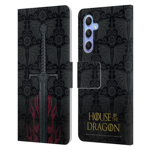 House Of The Dragon: Television Series Graphics Sword Leather Book Wallet Case Cover For Samsung Galaxy A34 5G