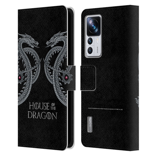 House Of The Dragon: Television Series Graphics Dragon Leather Book Wallet Case Cover For Xiaomi 12T Pro