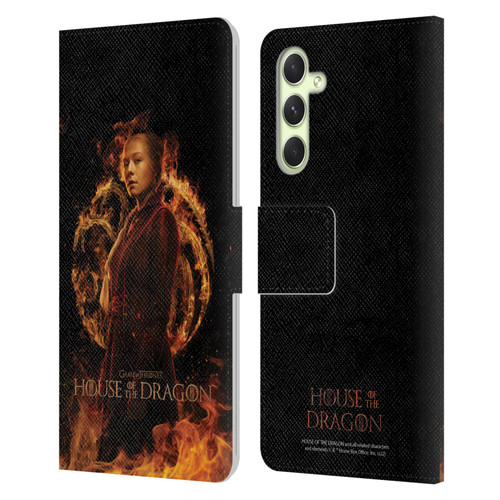 House Of The Dragon: Television Series Key Art Rhaenyra Leather Book Wallet Case Cover For Samsung Galaxy A54 5G