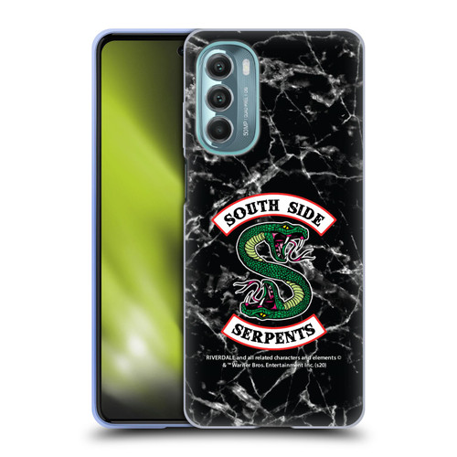 Riverdale South Side Serpents Black And White Marble Logo Soft Gel Case for Motorola Moto G Stylus 5G (2022)