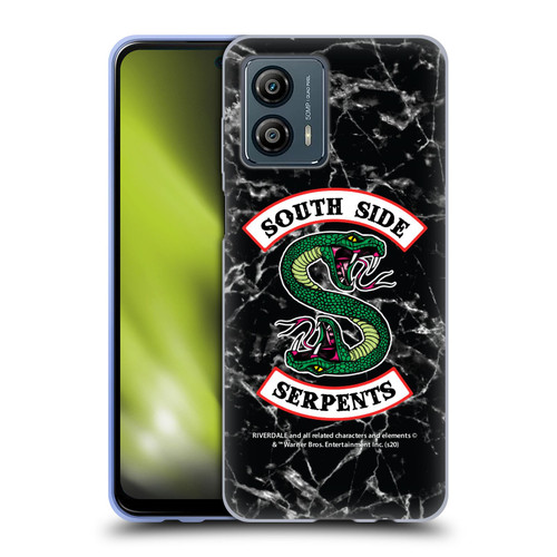 Riverdale South Side Serpents Black And White Marble Logo Soft Gel Case for Motorola Moto G53 5G