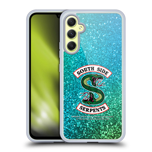 Riverdale South Side Serpents Glitter Print Logo Soft Gel Case for Samsung Galaxy A34 5G