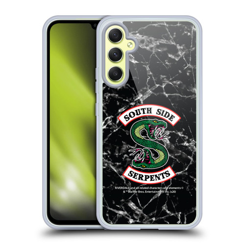 Riverdale South Side Serpents Black And White Marble Logo Soft Gel Case for Samsung Galaxy A34 5G