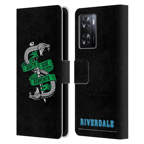 Riverdale Art South Side Serpents Leather Book Wallet Case Cover For OPPO A57s