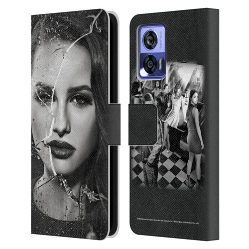 Riverdale Broken Glass Portraits Cheryl Blossom Leather Book Wallet Case Cover For Motorola Edge 30 Neo 5G